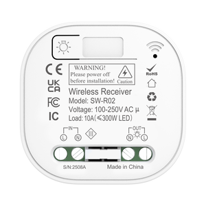 Pin miễn phí 1 gang động chuyển đổi RF433 không dây tường chuyển đổi tự-powered với tính năng chống thấm nước cho ánh sáng nhà - Product Image 6