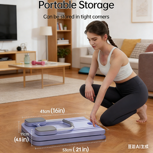 Ensemble de planche de Pilates pliable multifonction 6 en 1 avec minuteur, équipement de Pilates, <span class=keywords><strong>rouleau</strong></span> d'exercice abdominal pour la maison - Product Image 6