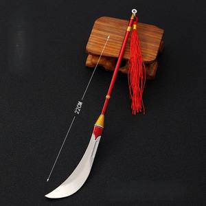 Jujutsu Kaisen <span class=keywords><strong>Maki</strong></span> <span class=keywords><strong>Zenin</strong></span> Naginata Full Metal Médaille Porte-clés Réplique Arme Collection Anime Ornement - Product Image 3