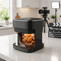 KA10005 Four à Friture Électrique Grande Capacité 5.1-6.0L en Acier Inoxydable, Grill, Déshydrateur, Protection Contre la Surchauffe, Économie d'Énergie, pour VR