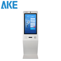 Kiosco de Gestión de Visitantes AKE de 32 Pulgadas con Visión Nocturna, Reconocimiento Facial y Terminal de Auto-Registración