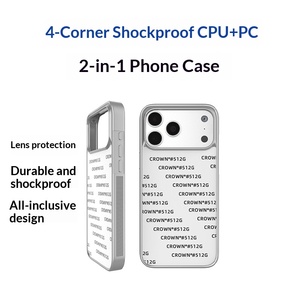 Custodie per cellulari 2-in-1 in argento galvanizzato per <span class=keywords><strong>iPhone</strong></span> 17 Pro Max XR, con stampa a trasferimento termico fai-da-te e adsorbimento magnetico - Product Image 3