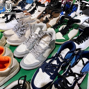 Chaussures d'occasion S35-1 en gros, marque internationale <span class=keywords><strong>AJ1</strong></span>, maille de coton, haute qualité, en vrac, directement de l'usine, chaussures de sport d'occasion pour hommes - Product Image 3