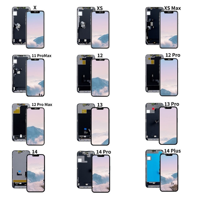 Wholesale OLED Touch Digitizer Replacement Screen for iPhone 6 6S 7 8 Plus X XS 11 12 13 14 15 Pro Max Mobile Repair Accessories