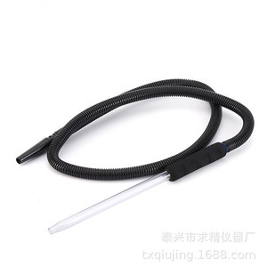 Arabic Hookah Pipe With Plastic Connector Glass Tube Durable Straight Type Hose Accessory Transparent Geometric Shape - Product Image 5