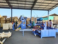 Presse hydraulique professionnelle pour la fabrication de palettes en sciure de bois compressée Euro, modèle A333, manuelle