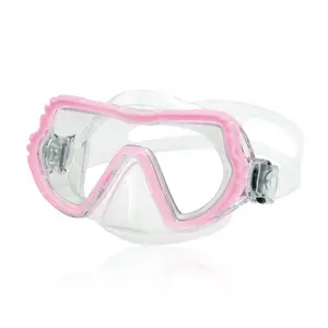 Máscara de buceo profesional, equipo de máscara de esnórquel, lente Ultra transparente con vista amplia, gafas de buceo para joven