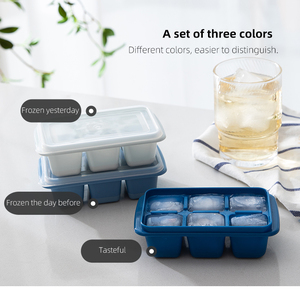 Shimoyama 3 Gói Mùa Hè Xu Hướng Mát Đồ Uống Làm Ice Khối Công Cụ Đáy Mềm Dễ Dàng Demoulding Ice Cube Khay Với Nắp - Product Image 3