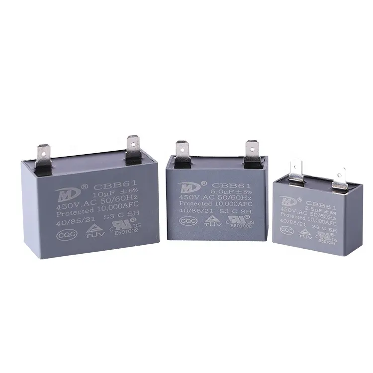 Electronic Comopents High quality CBB series cbb61 ceilling fan capacitor mpp capacitor 450v25uf capacitor