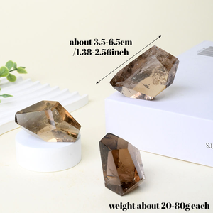 Vente en gros de quartz fumé naturel brut, forme libre, pierre irrégulière polie, cristal de guérison, pierre précieuse en vrac pour cadeaux et artisanat - Product Image 2