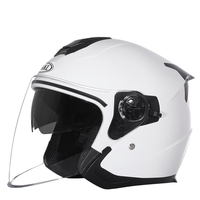 Casques de moto, scooter et cruiser homologués DOT à double visière, casque de moto 3/4 ouvert pour hommes et femmes adultes