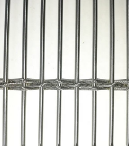 <span class=keywords><strong>Grillage</strong></span> architectural linéaire en acier inoxydable SS316 à tissage plat, à barres horizontales flexibles, anti-corrosion, <span class=keywords><strong>d</strong></span>écoratif - Product Image 4