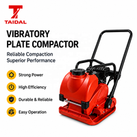 Compacteur à plaque vibrante portable, vente directe usine, piqueur de sol manuel, machine robuste pour terrains accidentés et irréguliers