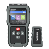 NOYAFA NF-8128 Probador de Cables de Red Profesional - Probador y Localizador de Cables RJ45/RJ11 Cat6/Cat5e con Pantalla LCD y Tóner