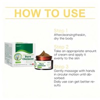 Crème de soins des brûlures de premiers soins Crème analgésique anti-infection Échaudure chinoise à base de plantes Soulager la douleur des tissus mous causée