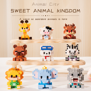 Trending Cute Sweetheart Reindeer Building Blocks Set DIY <strong>Red</strong> <strong>Nose</strong> Animal Diamond Brick Toys Stress Relief Tabletop Decor - Product Image 6