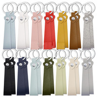 Porte-clés portable en cuir PU avec pendentif cœur, accessoire de porte-clés vierge, étiquette de sac personnalisable pour couple, à suspendre au véhicule