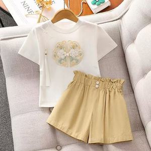 Conjunto <span class=keywords><strong>de</strong></span> <span class=keywords><strong>Ropa</strong></span> <span class=keywords><strong>de</strong></span> Punto <span class=keywords><strong>de</strong></span> Moda <span class=keywords><strong>de</strong></span> 2 Piezas para Niños, Verano 2026, Camiseta Negra <span class=keywords><strong>de</strong></span> Manga Corta con Parches Lindos + Pantalones <span class=keywords><strong>de</strong></span> Moda - Product Image 3