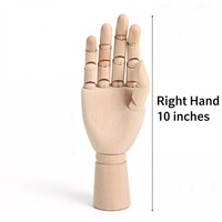 Mano de Maniquí Articulada de Madera de 10 Pulgadas, Flexible y Móvil, para Artistas, Dibujo, Pintura, Herramientas de Arte