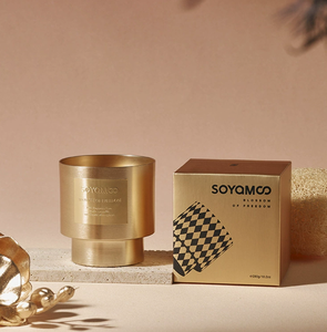 Vela Aromática de Cera de Soya Natural de Calidad Superior en Vaso Metálico, de Larga Duración, para Ambiente Festivo, Regalo de Cumpleaños, Boda o Negocios - Product Image 1