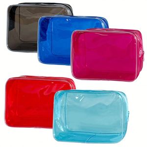 Hot Sale Waterproof Makeup <b>Bag</b> Travel Colored Transparent Pvc Cosmetic <b>Bag</b> PVC Portable Travel <b>Beach</b> <b>Bag</b> - Product Image 1