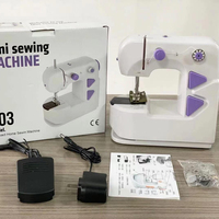 Machine à coudre électrique automatique portable mini pour la maison, à commande au pied, pour enfants et débutants, vente en gros d'usine 303