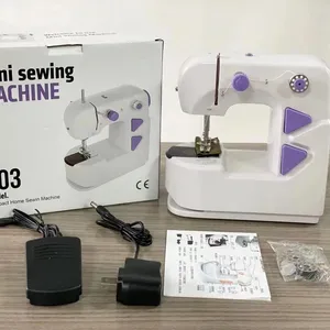 Factory wholesale 2023 new style hot selling mini household portable Foot-stepping automatic 303 electric sewing machine