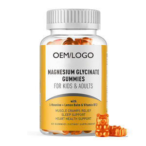 Gomitas <span class=keywords><strong>de</strong></span> Glicinato <span class=keywords><strong>de</strong></span> <span class=keywords><strong>Magnesio</strong></span> OEM 300mg, Suplemento Masticable que Favorece el Sueño, para Niños y Adultos - Product Image 1