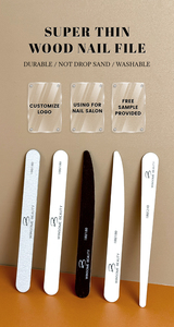 Fournitures professionnelles pour les ongles en gros, <span class=keywords><strong>lime</strong></span> <span class=keywords><strong>à</strong></span> ongles en bois double face avec grain 80/80, étui en plastique jetable durable pour les doigts - Product Image 5