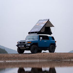 Nouvelle Tente de Toit de Voiture en Promotion, au Design Triangulaire, Anti-UV 50+, Résistante aux Saupoudrages, pour Voiture Compacte - Product Image 1