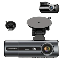 Caméra embarquée CPT 3 canaux 4K avec WiFi 5G, GPS, écran LCD 3,16 pouces, enregistrement synchronisé avant, habitacle et arrière, DVR 3 caméras