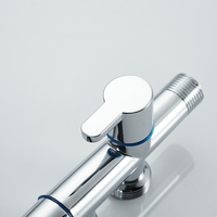 Nouvelle Vanne d'Angle en Alliage de Zinc Chromé de 1/2 Pouce au Design Moderne pour Lavabo, Douche et Bidet