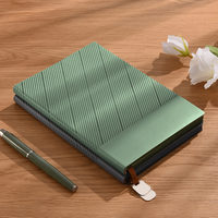 Carnet A5 personnalisé de haute qualité avec logo, ensemble de papeterie en cuir PU, coffret cadeau promotionnel pour entreprise avec stylo, pour le bureau et l'école