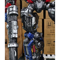 Vente d'usine : Sculpture en métal recyclé de robot réaliste grandeur nature transformable Bumblebee Optimus Prime pour parc à thème et aire de jeux