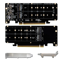 Tarjeta Adaptadora Controladora RAID LIXINC de 4 Puertos M.2 NVMe PCI Express X16 4.0 Bifurcación para SSD M.2 2230/2242/2260/2280