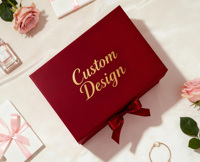 Boîtes à fleurs personnalisées en forme de carré pour bouquets de roses, emballages pour la Saint-Valentin, boîtes cadeaux avec fermeture magnétique, ruban et fenêtre
