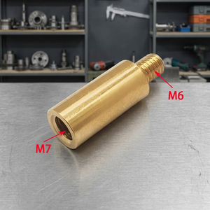 Adaptateur d'antenne de voiture M6 mâle vers M7 femelle en laiton, convertisseur de filetage d'antenne de 6 mm à 7 mm pour antenne courte de type balle pour camion Chevy GMC - Product Image 3