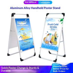 Support d'affichage de <span class=keywords><strong>recrutement</strong></span> sur pied en forme humaine en panneau KT, en alliage d'aluminium, pliable, simple ou double face, portable - Product Image 3