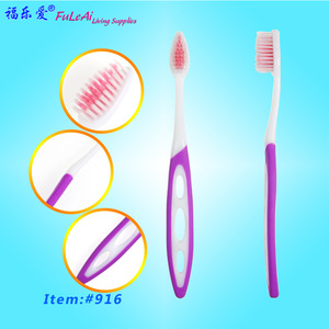 ฟูเล่ย์แปรงสีฟันขนนุ่มสำหรับผู้ใหญ่ ด้ามจับสีม่วง รุ่น 916 - Product Image 2