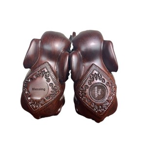 Ornements d'éléphant sculptés <span class=keywords><strong>en</strong></span> <span class=keywords><strong>bois</strong></span> <span class=keywords><strong>massif</strong></span> rouge ébène, une paire de cadeaux mascotte <span class=keywords><strong>en</strong></span> <span class=keywords><strong>bois</strong></span> - Product Image 5
