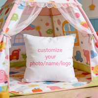 Taie d'oreiller personnalisable avec fermeture éclair, résistante à la décoloration et lavable, motif identique des deux côtés, pour la maison et l'hôtel, 100% polyester