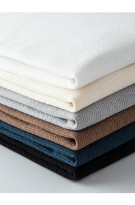 260GSM वफ़ल फैब्रिक टी-शर्ट लंबी आस्तीन वफ़ल बुना हुआ टी-शर्ट कस्टम स्वयं का लोगो यूनिसेक्स पुरुषों की ओ-गर्दन फिट टी-शर्ट - Product Image 5