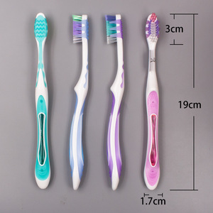 Cepillo de dientes para adultos, cerdas medianas, tira de masaje de nylon para encías, uso doméstico, 17.12g - Product Image 5