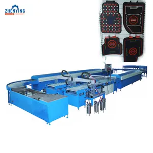 High Productivity Plastic Extruder Flexible Control System Dispensing Machine PVC Carpet Production Line For Car Mat