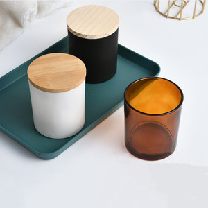 Bocaux à bougies vides <span class=keywords><strong>en</strong></span> <span class=keywords><strong>verre</strong></span> givré noir mat de 10 oz, luxueux, écologiques, résistants à la chaleur, <span class=keywords><strong>avec</strong></span> <span class=keywords><strong>couvercle</strong></span> et boîtes pour Noël - Product Image 4