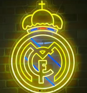 Luz LED <span class=keywords><strong>de</strong></span> Neón con el Logotipo del Real <span class=keywords><strong>Madrid</strong></span>, Personalizable, para Fanáticos del Deporte, Dormitorio/Sala <span class=keywords><strong>de</strong></span> Juegos/Cafetería/Escuelas/Edificios, Multicolor - Product Image 5