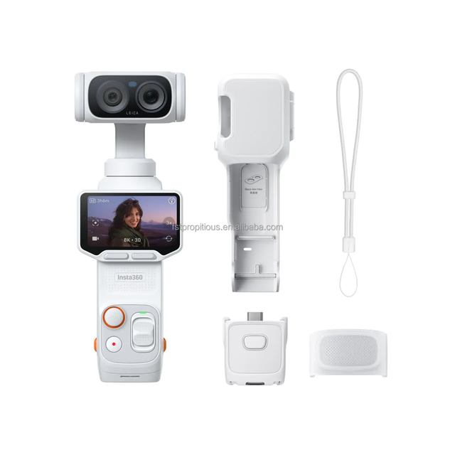 Insta360 Luna Ultra 8K Leica- Pocket Camera 3-Axis Gimbal Dual Lenses Detachable OLED Screen Triple AI Chip Insta 360 Luna Cam