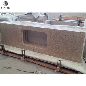 Заводская поставка <span class=keywords><strong>G682</strong></span> золотисто-желтый гранит цельный кухонный мойник и столешница - Product Image 4