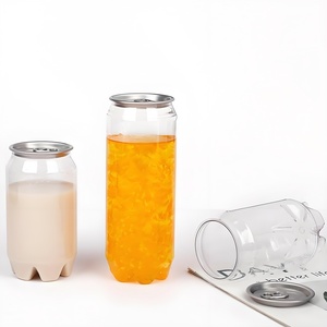 Gobelets en Plastique PET Personnalisés Transparents 330ml & 500ml, Canette Vide Claire en Gros pour Jus, Café, Boissons, Sodas et Boissons Énergisantes - Product Image 6