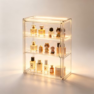 Elegante Organizzatore in Acrilico Trasparente con Bordi Lucidi e Design Moderno per l'Esposizione di Prodotti di Bellezza di Lusso - Product Image 5